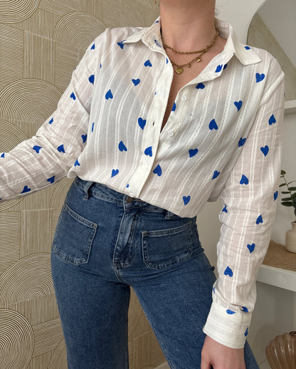 Chemisier à cœurs - BLUEVY