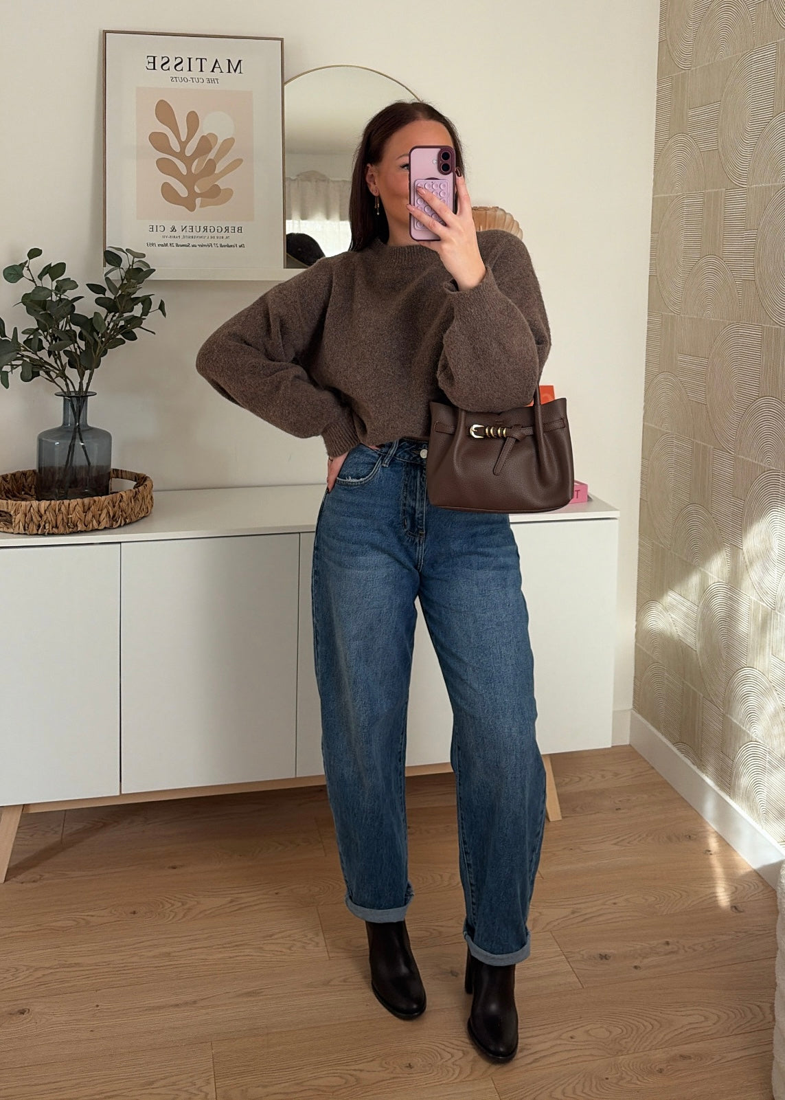 Pull marron - LÉONIE