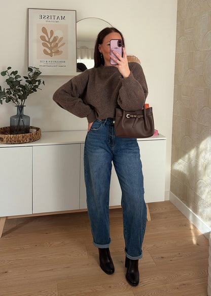 Pull marron - LÉONIE