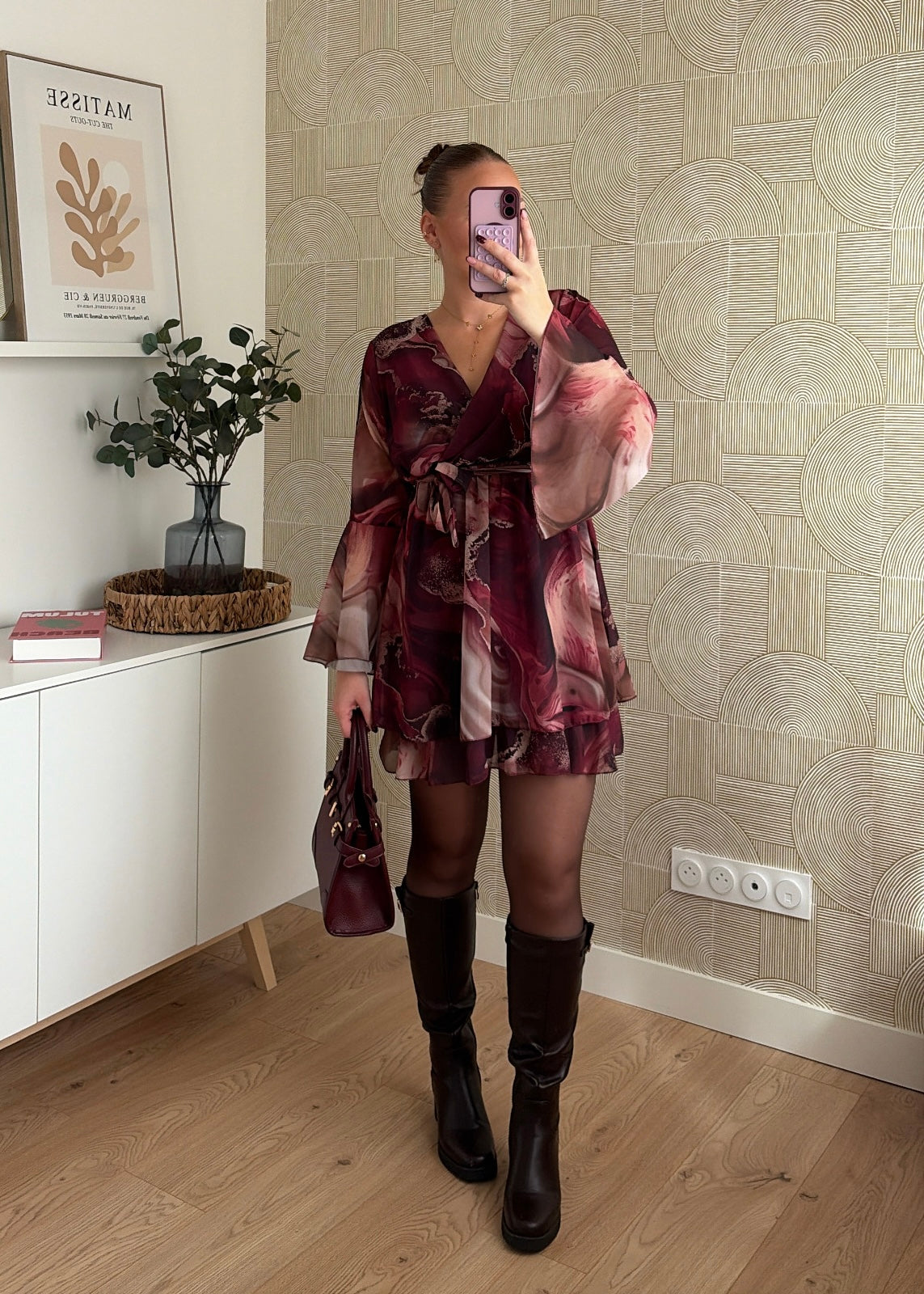 Robe bordeaux - JULIETTE