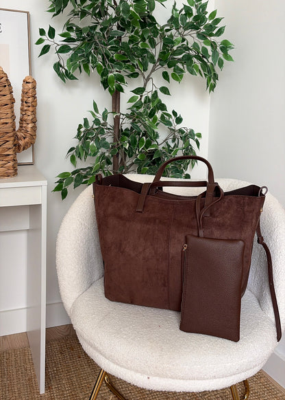 Sac suédine choco - LOU