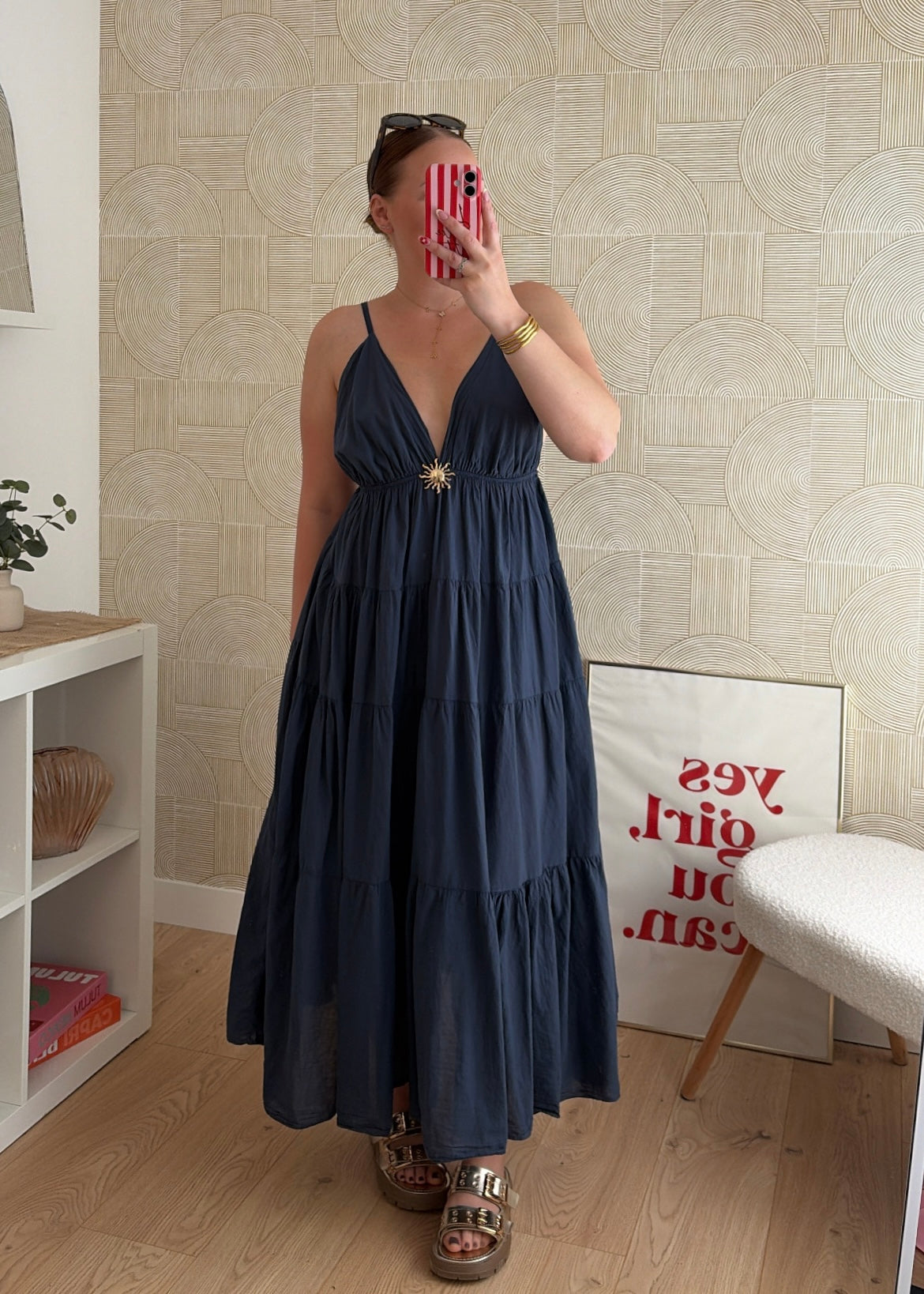 Robe longue navy - SUNNY