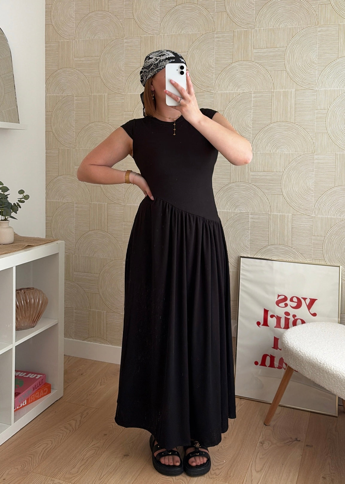 Robe longue noire - HARMONY