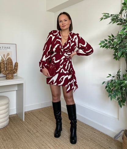 Robe bordeaux - ZEBRA