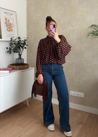 Blouse choco - POIS
