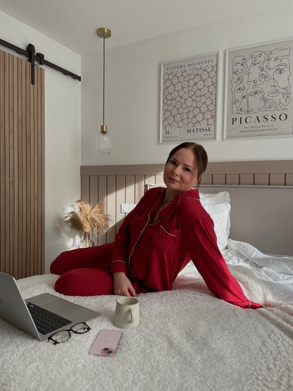 Ensemble de pyjama rouge - ROSY