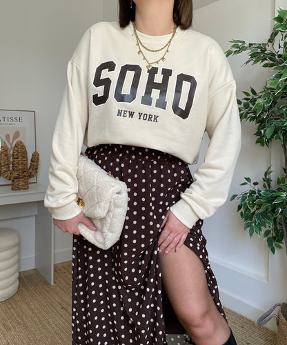 Jupe longue marron - NOISETTE