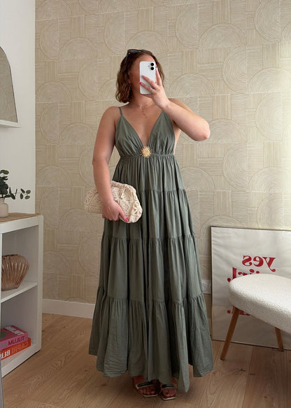 Robe longue kaki - SUNNY