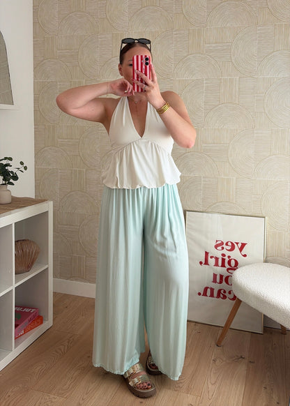 Pantalon vert d'eau - PADDY