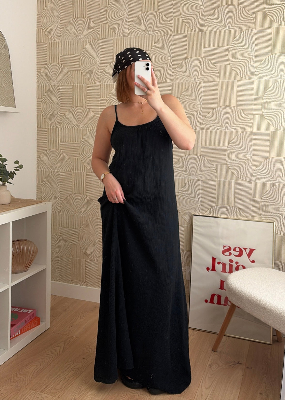 Robe longue noire - NAOMIE