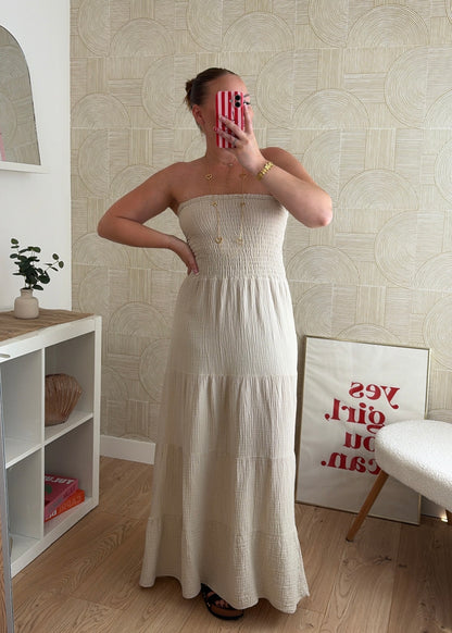 Robe bustier beige - MAËLYS