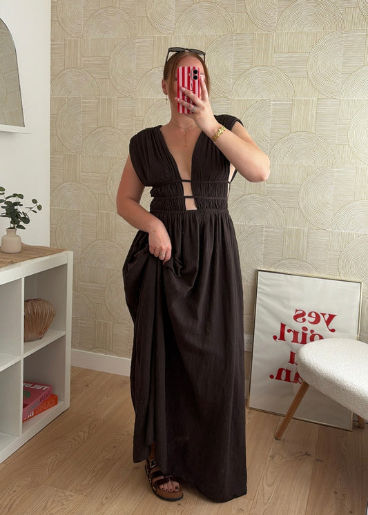 Robe longue choco - LAYNA