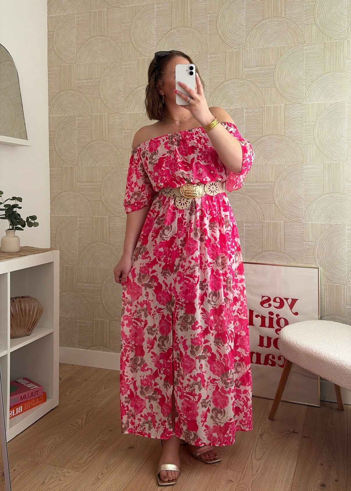 Robe longue rose - HAWA