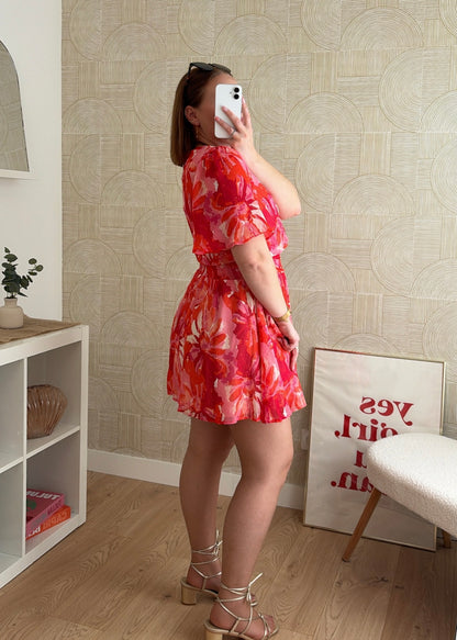 Robe courte rouge - NAOMY