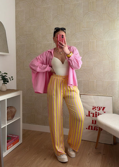 Chemisier rose - GAZE DE COTON