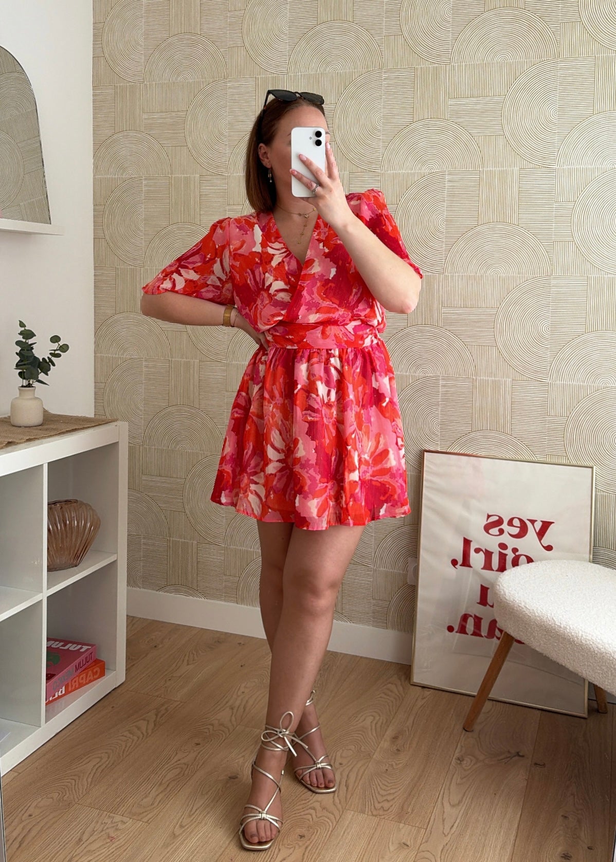 Robe courte rouge - NAOMY