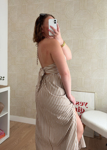 Robe longue beige - Riviera