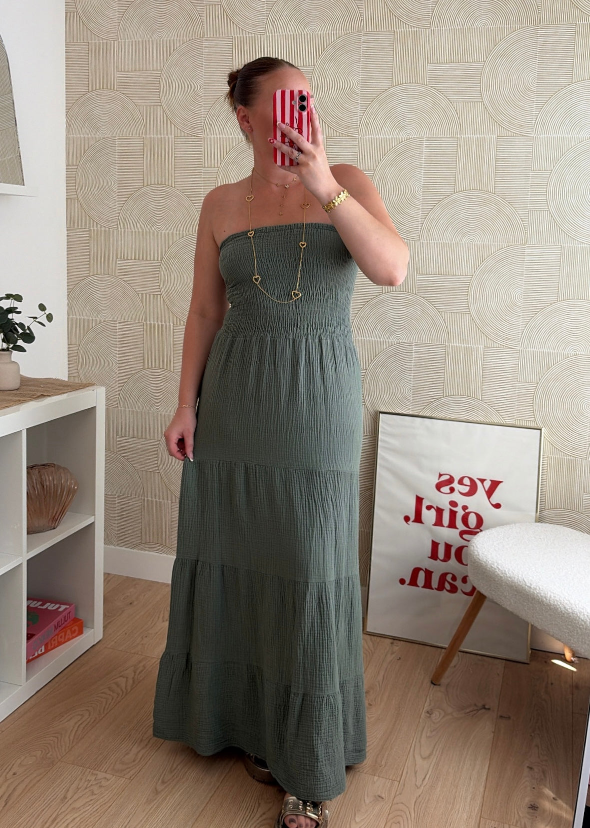Robe bustier kaki - MAËLYS