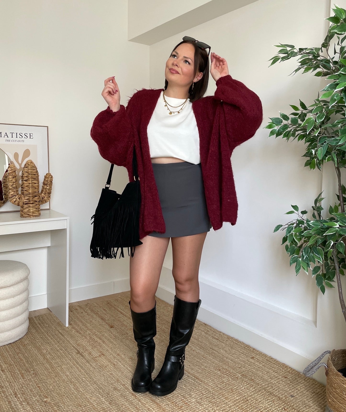 Jupe short grise - ALEXIA