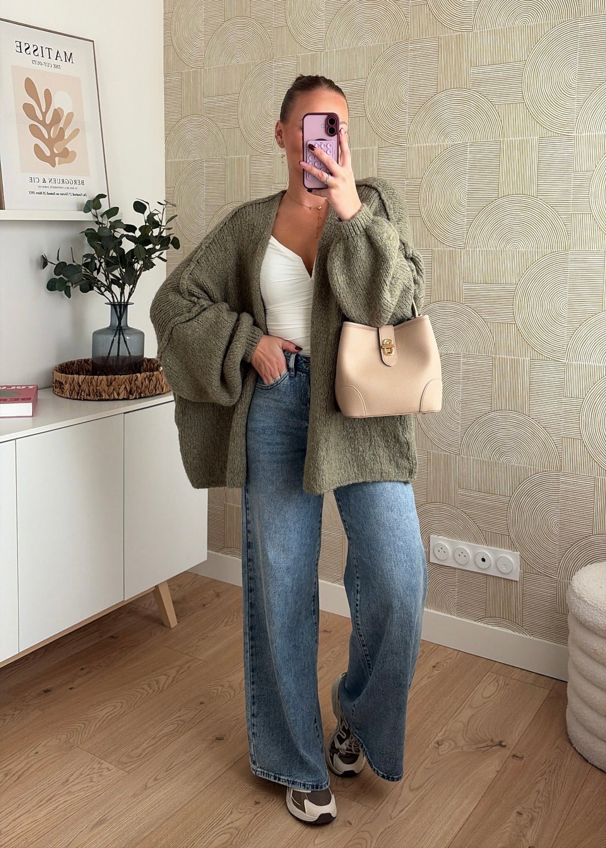 Gilet kaki clair - CÉLIA