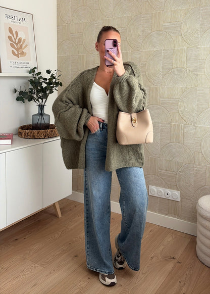 Gilet kaki clair - CÉLIA