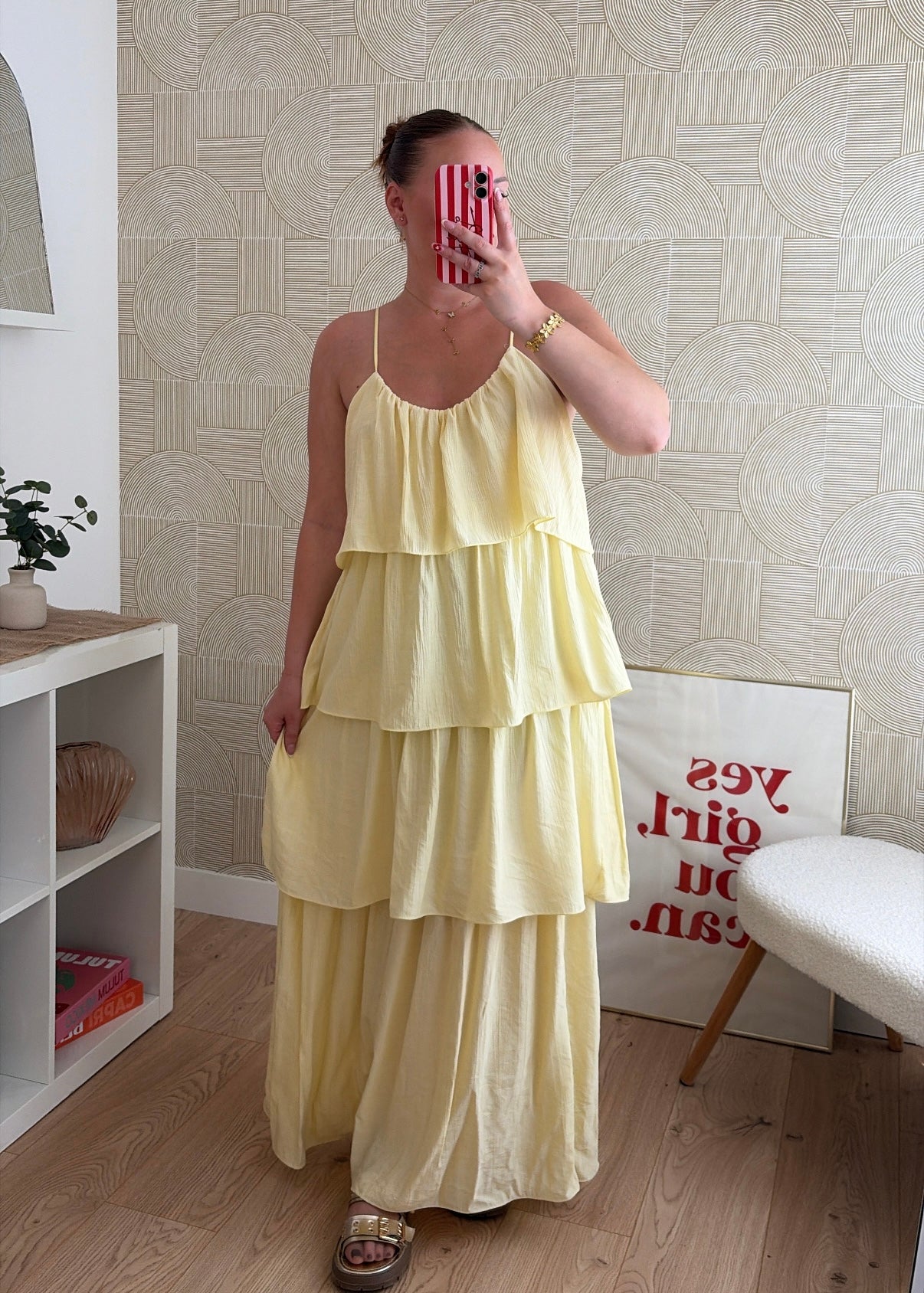 Robe longue jaune - ZOÉ