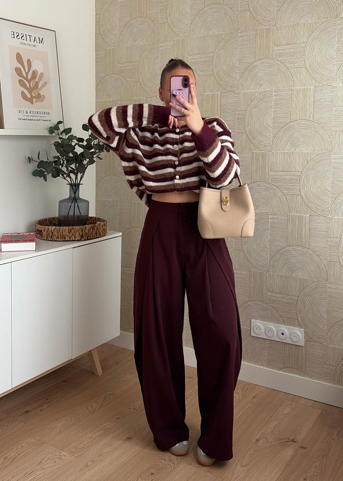 Pantalon bordeaux - ALMA