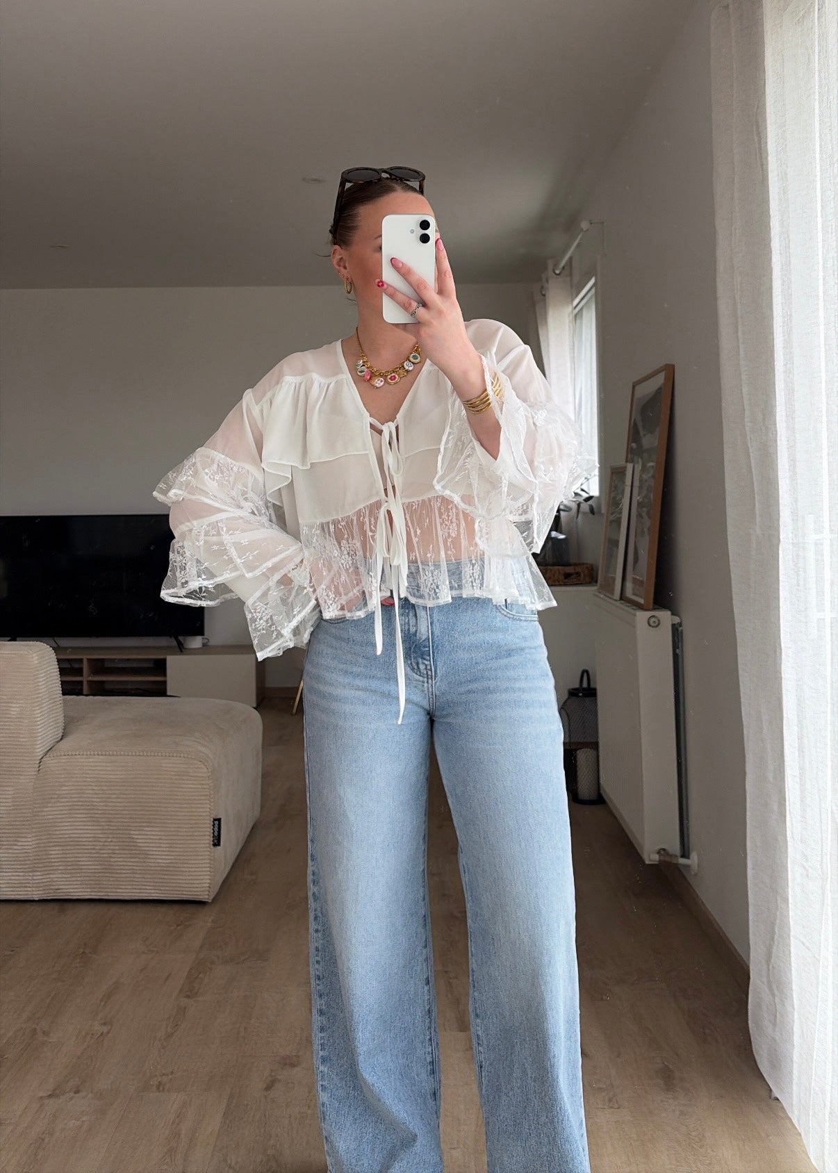 Blouse blanche - DENTELLE