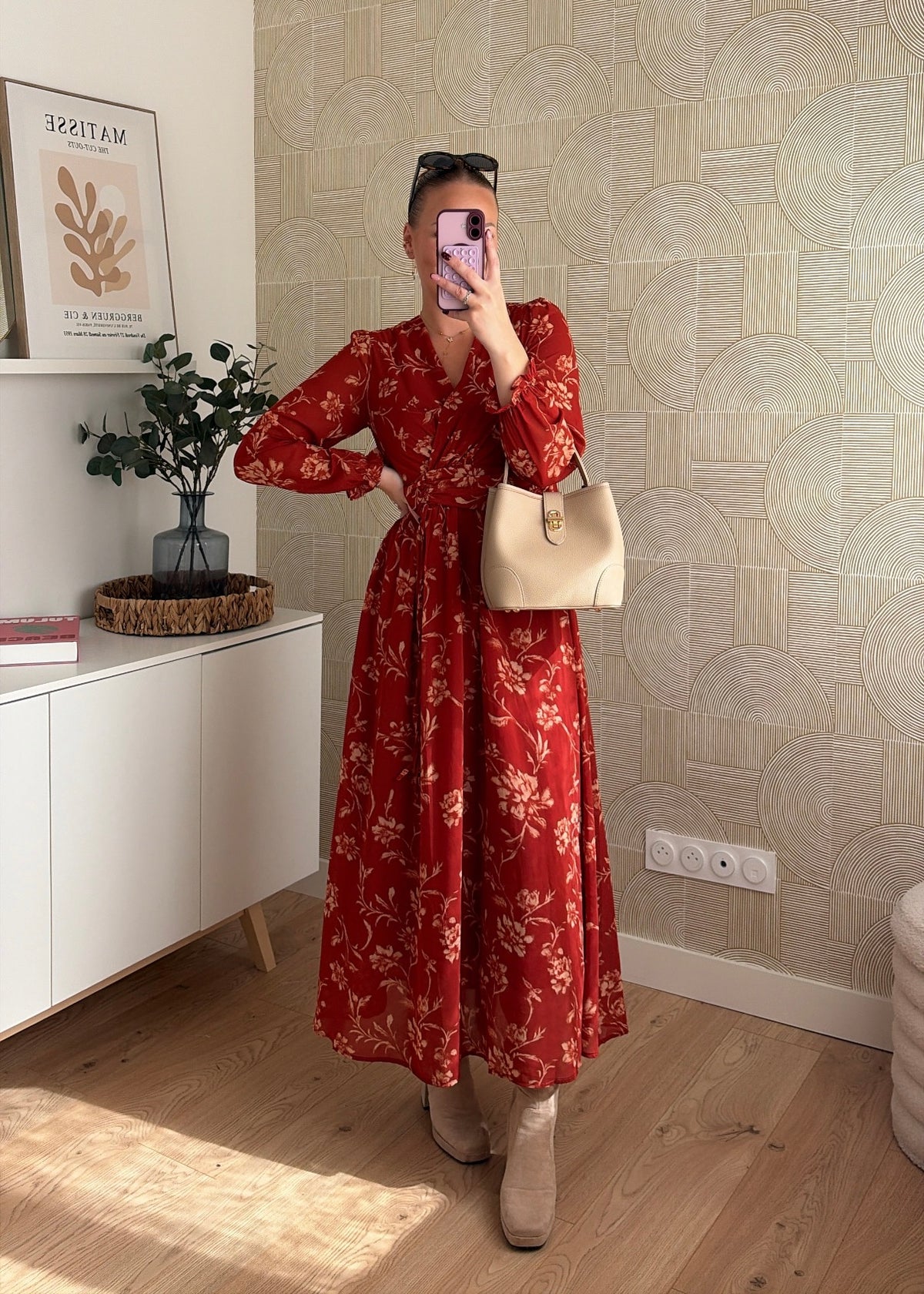 Robe longue rouille - SAFIA