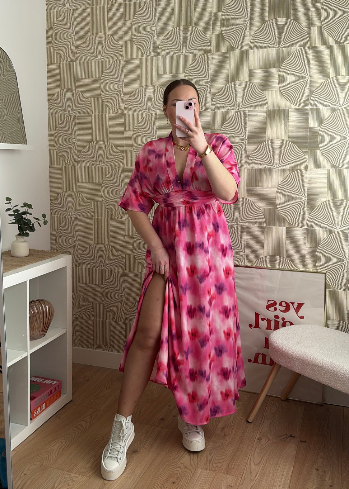 Robe longue rose - ENEA