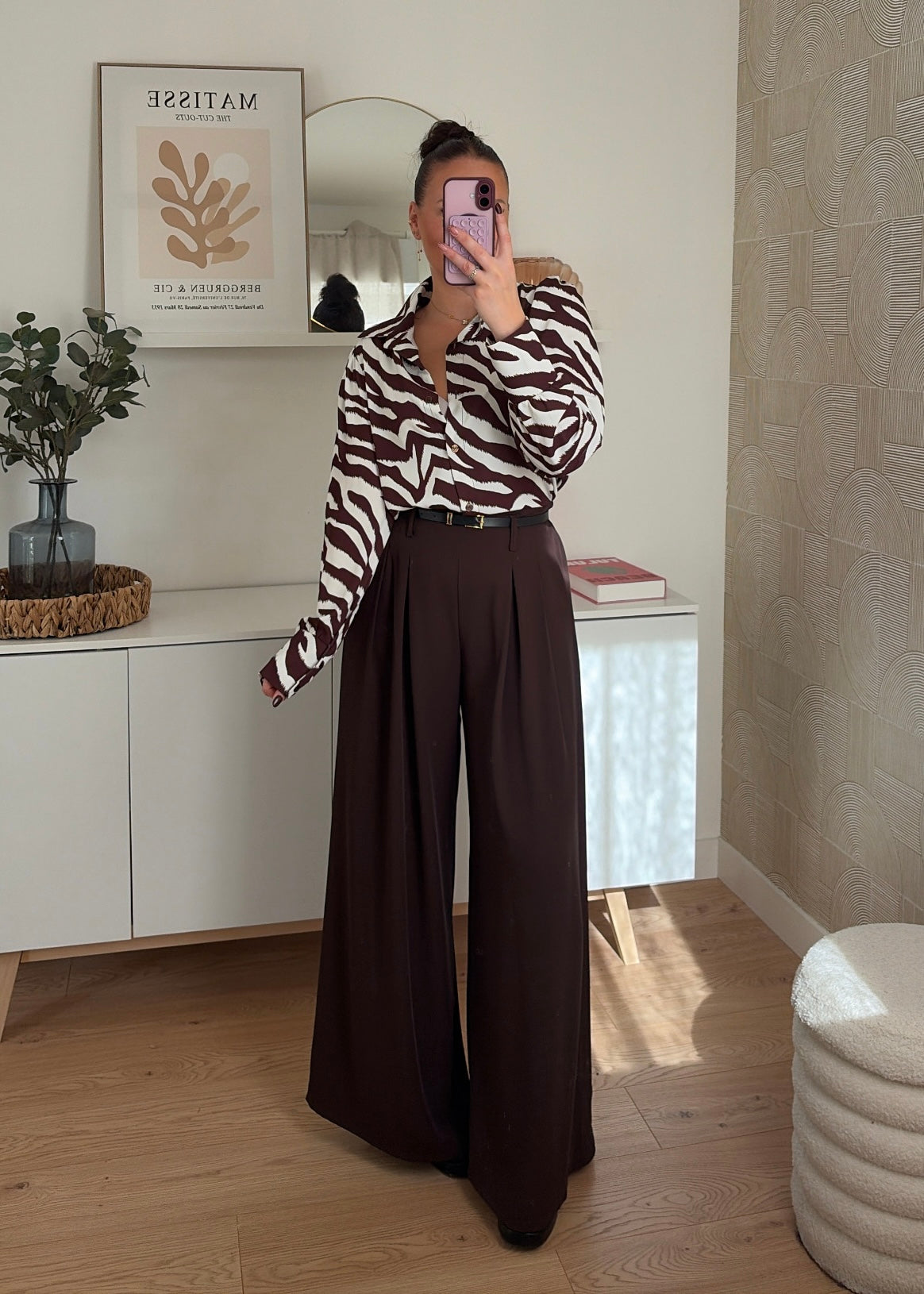 Pantalon choco - PALAZZO