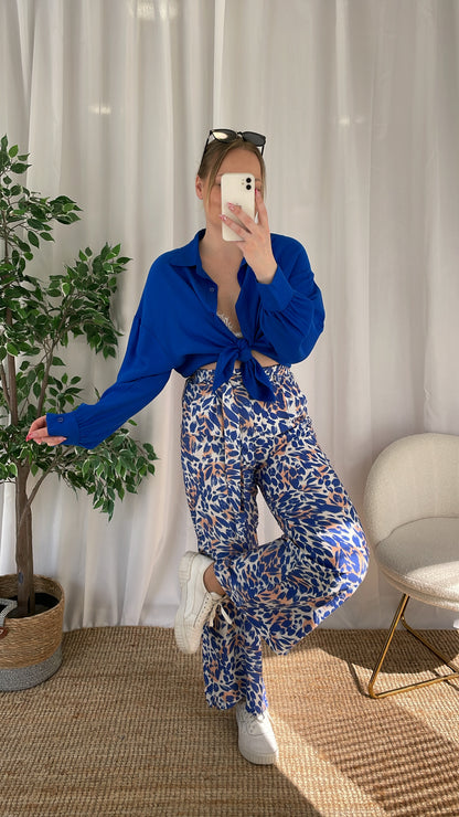 Pantalon fluide NANY - Bleu