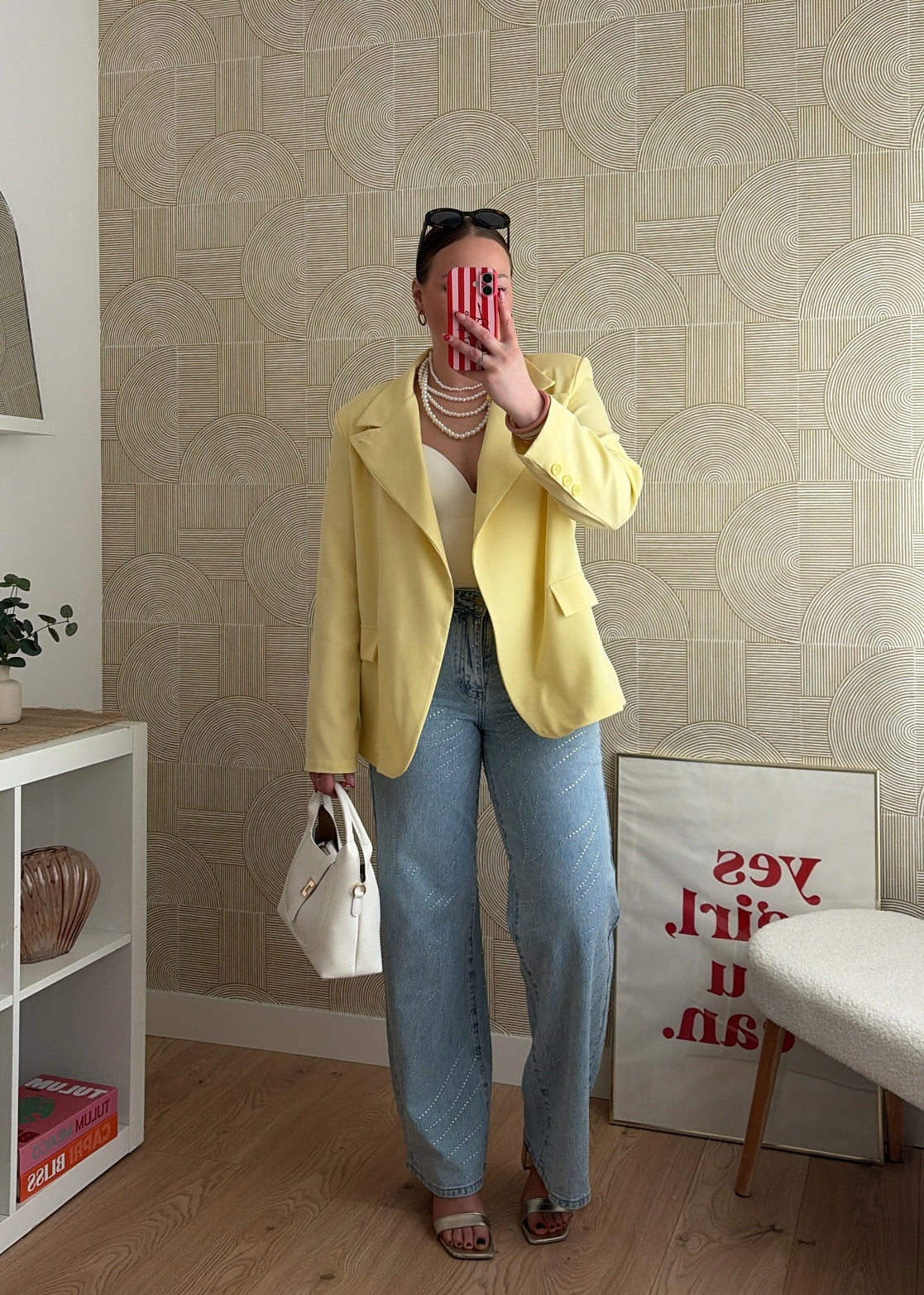 Blazer asymétrique jaune - ELSA