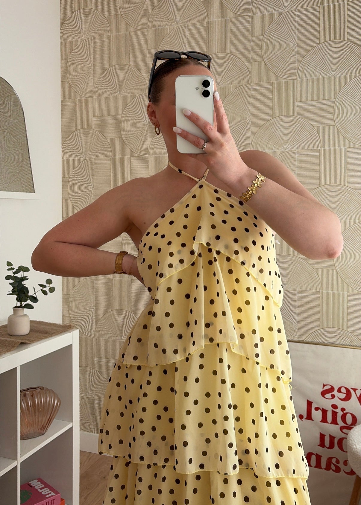 Robe à volants jaune - FLYA