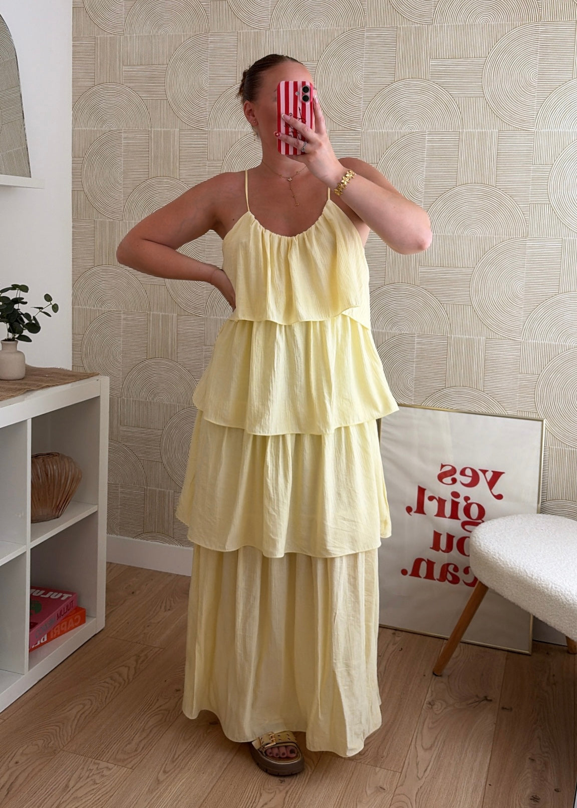 Robe longue jaune - ZOÉ
