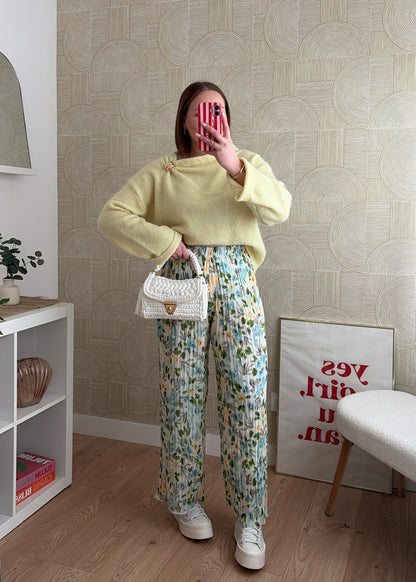 Pull jaune - BROCHE