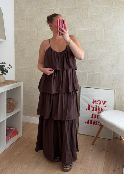 Robe longue choco - ZOÉ
