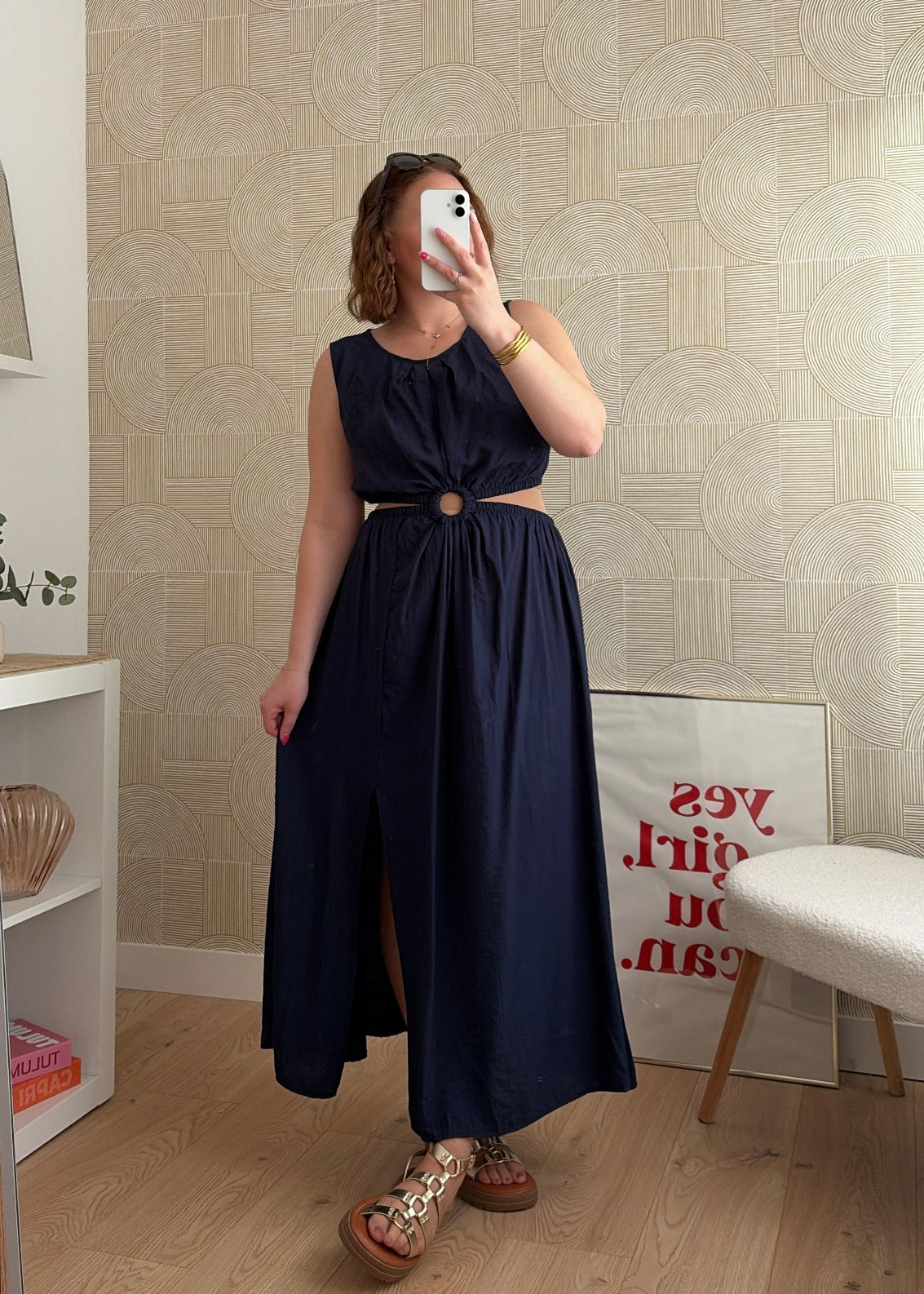 Robe longue navy - MARINA