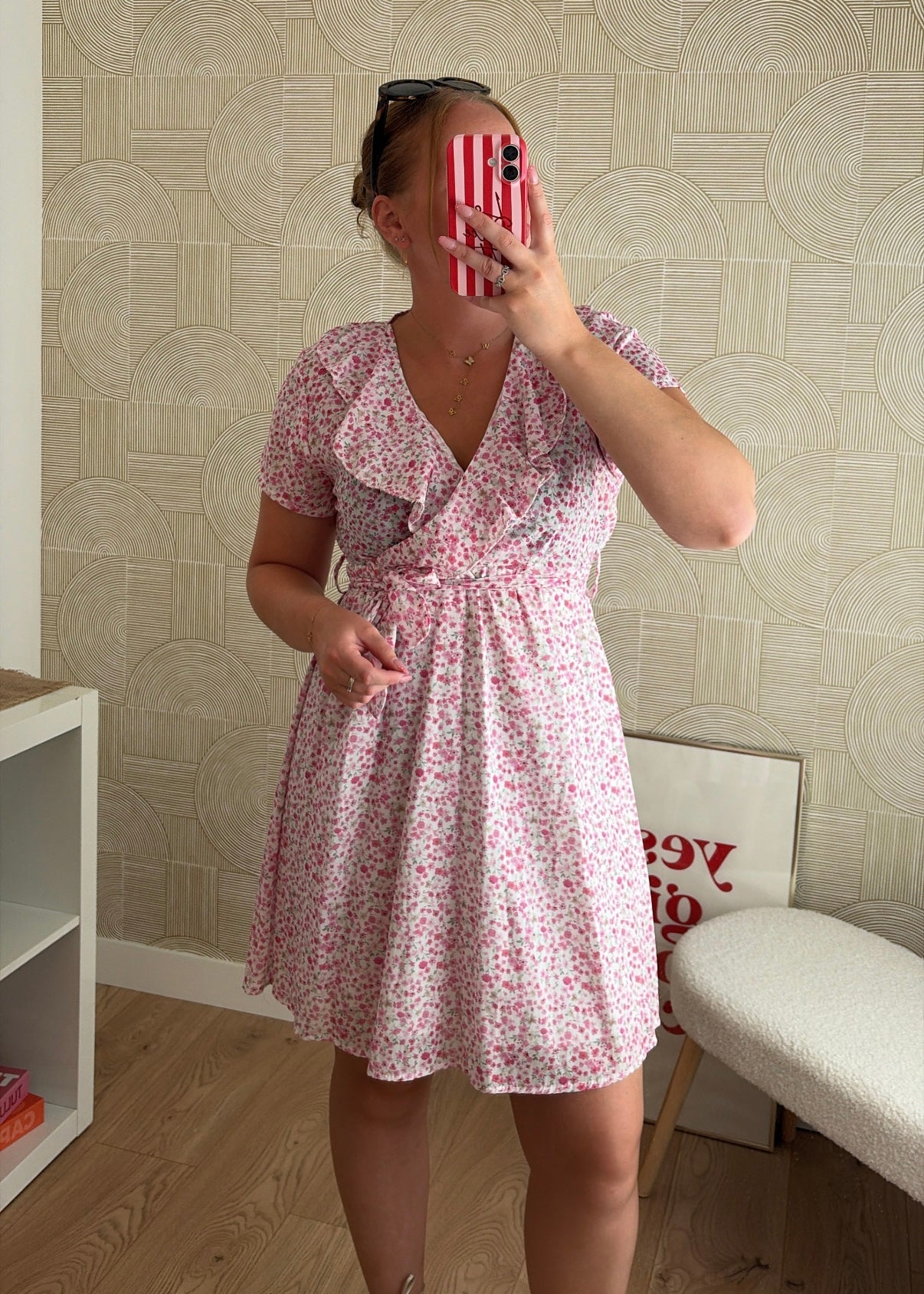 Robe courte rose - SHAIA