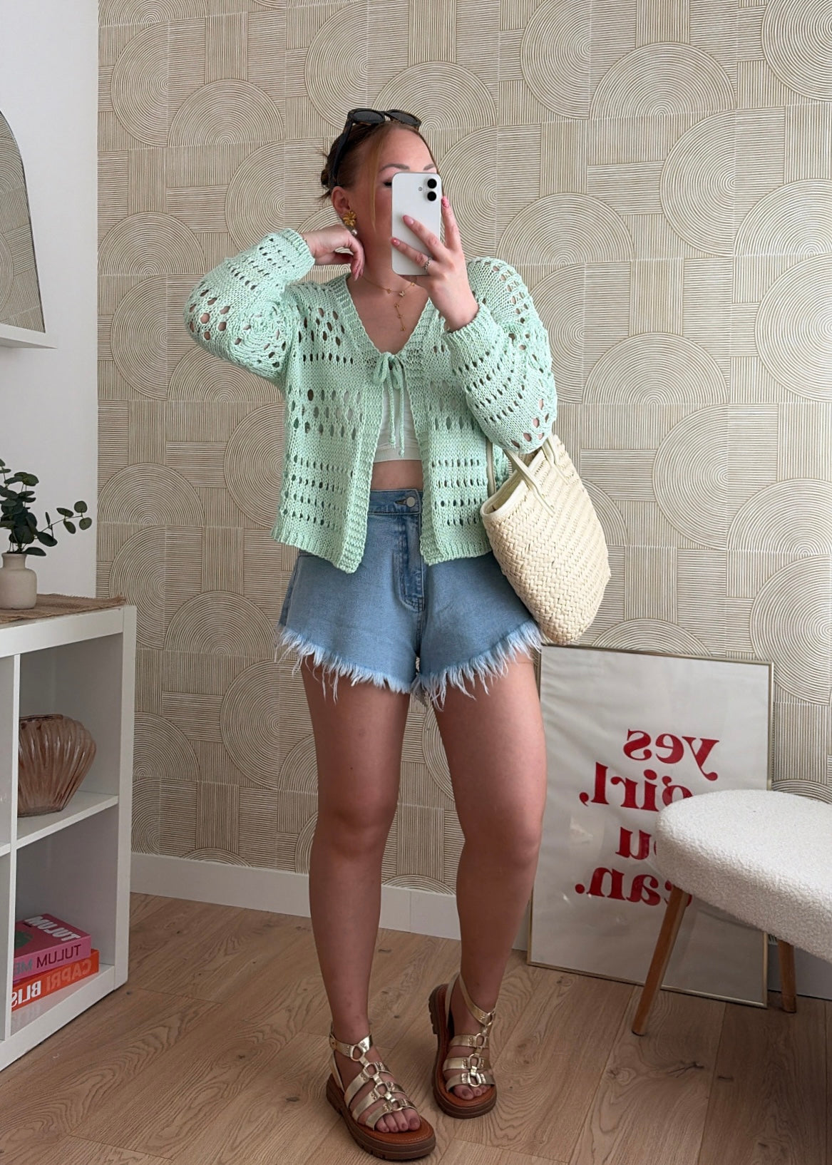 Gilet vert - CROCHET