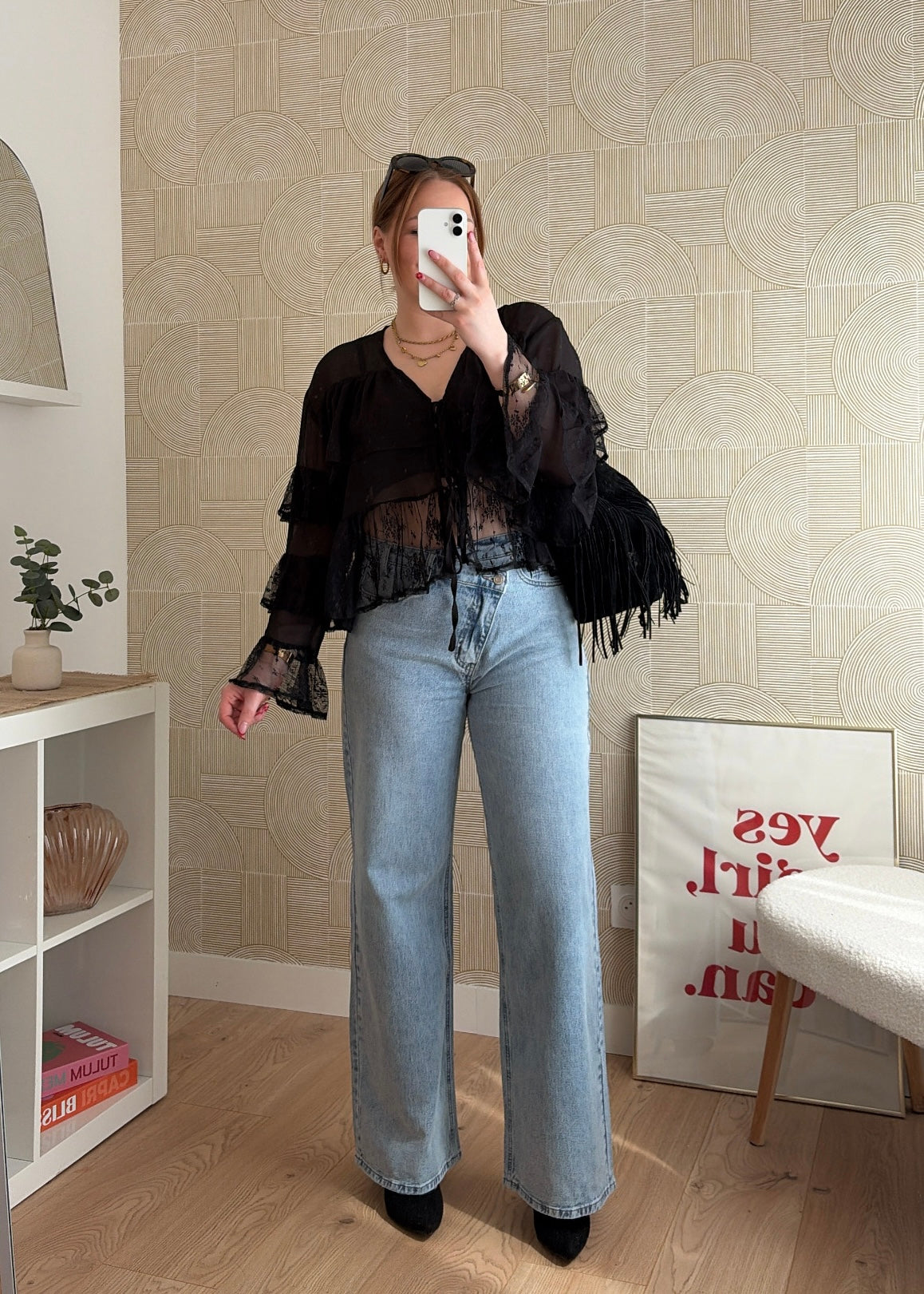 Blouse noire - DENTELLE