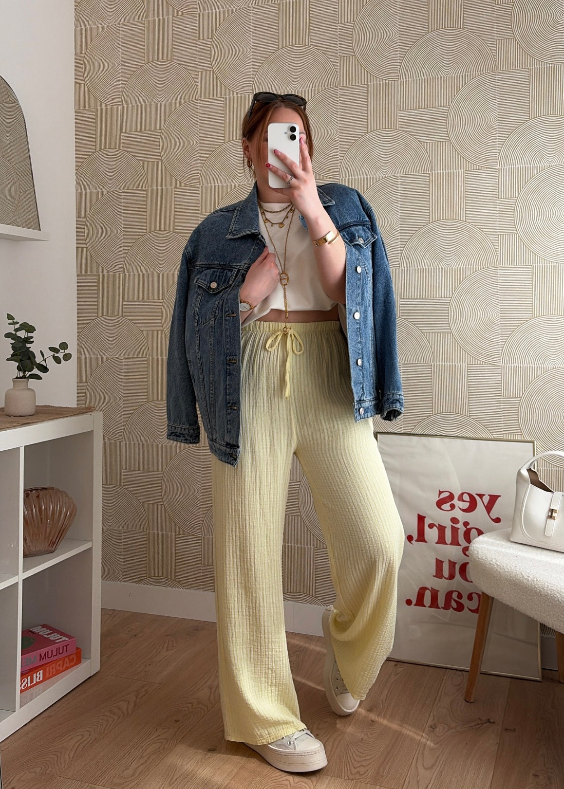 Pantalon jaune - GAZE DE COTON