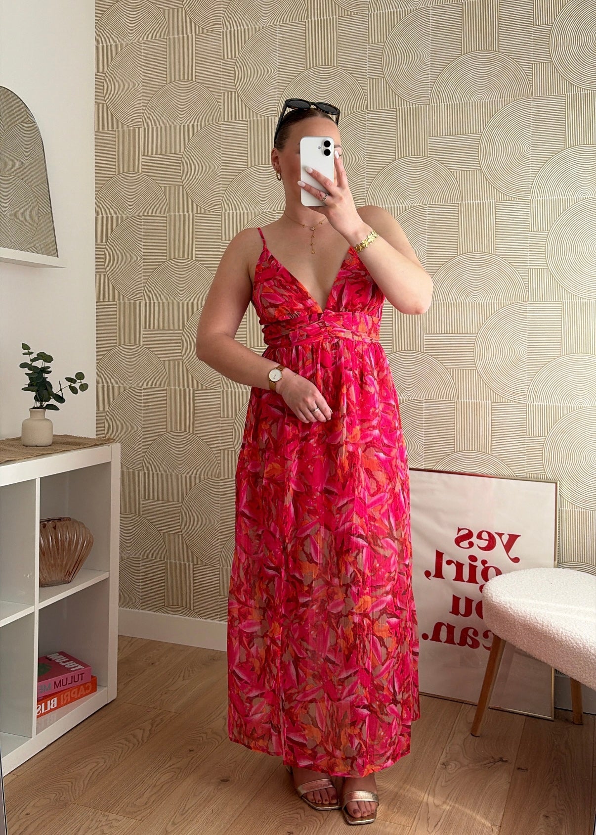 Robe longue rouge - NORAH