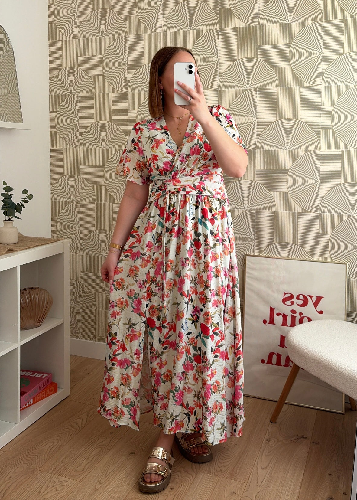 Robe longue à fleurs - ROSALY