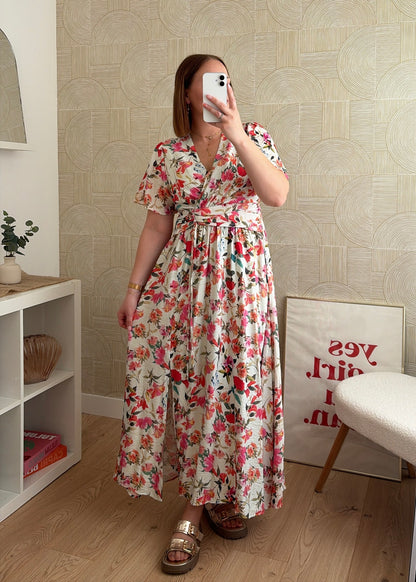 Robe longue à fleurs - ROSALY