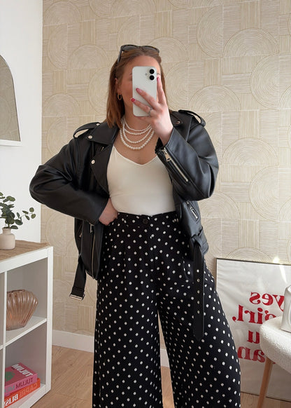 Pantalon noir - POIS