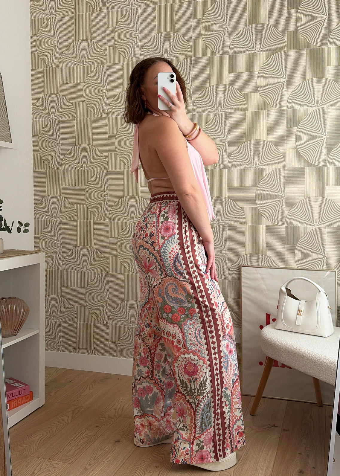 Top drapé rose baby - IVORY