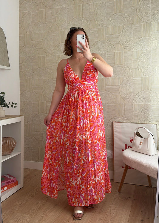Robe longue sunset - CORAIL