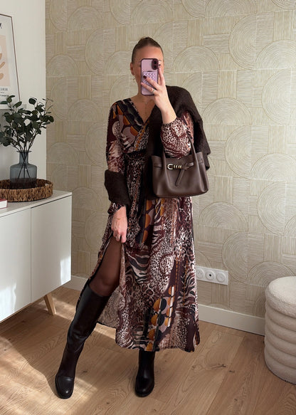 Robe longue choco - SAVAGE