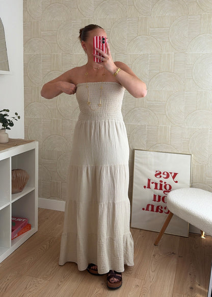 Robe bustier beige - MAËLYS